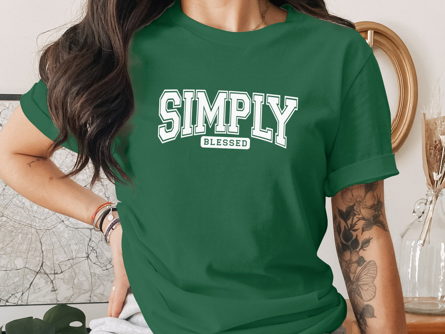 Simply Blessed Graphic Tee Stylish Apparel Selection