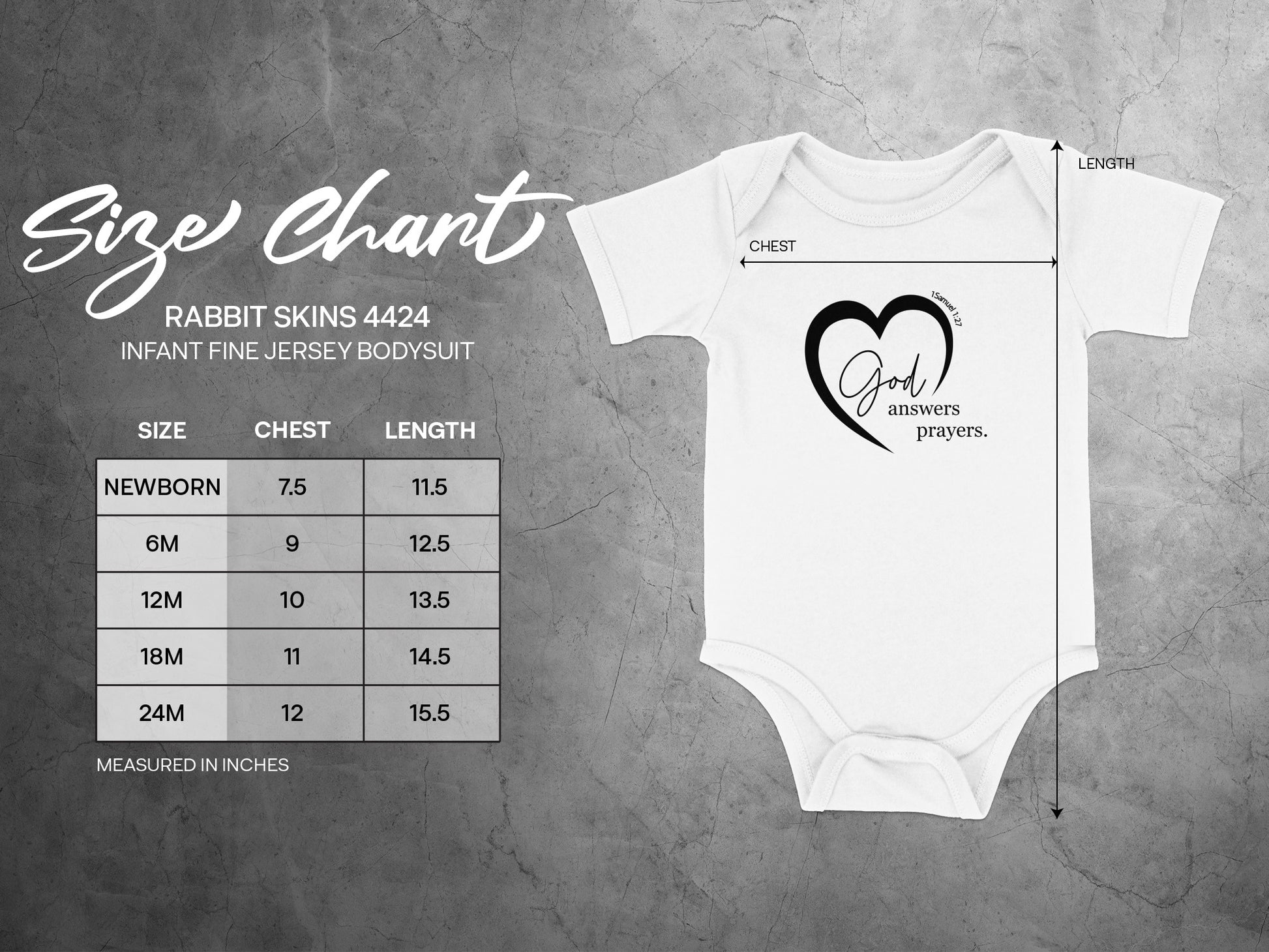 God Answers Prayers Infant Bodysuit