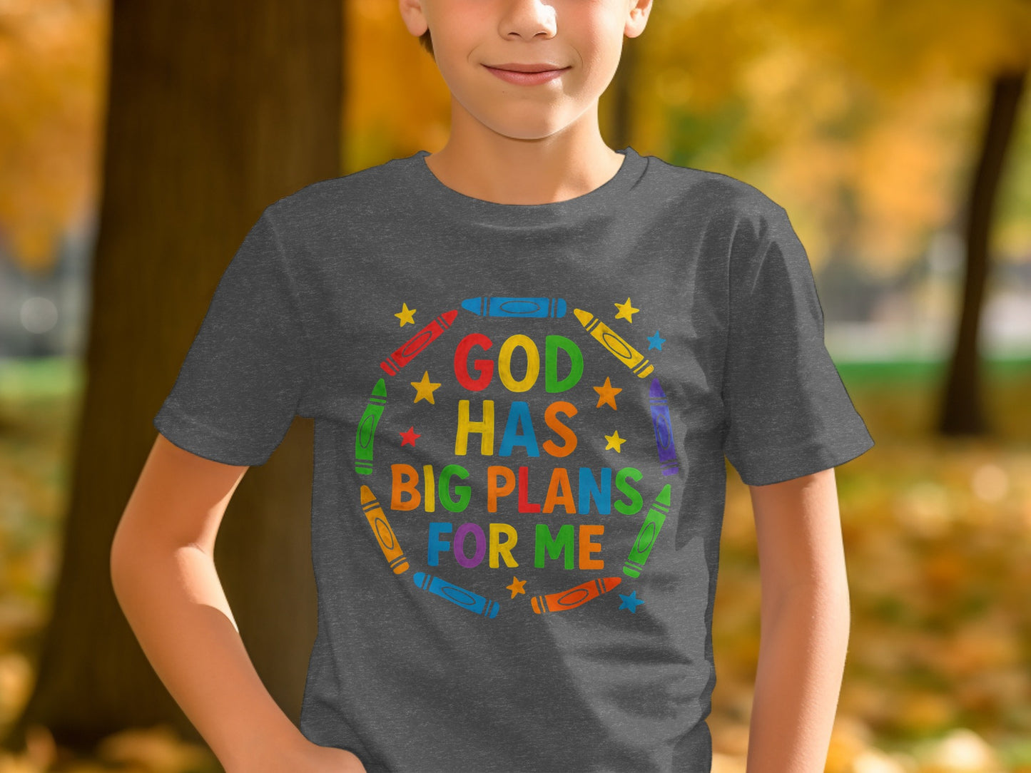 God Has Big Plans For Me Colorful Kids Shirt