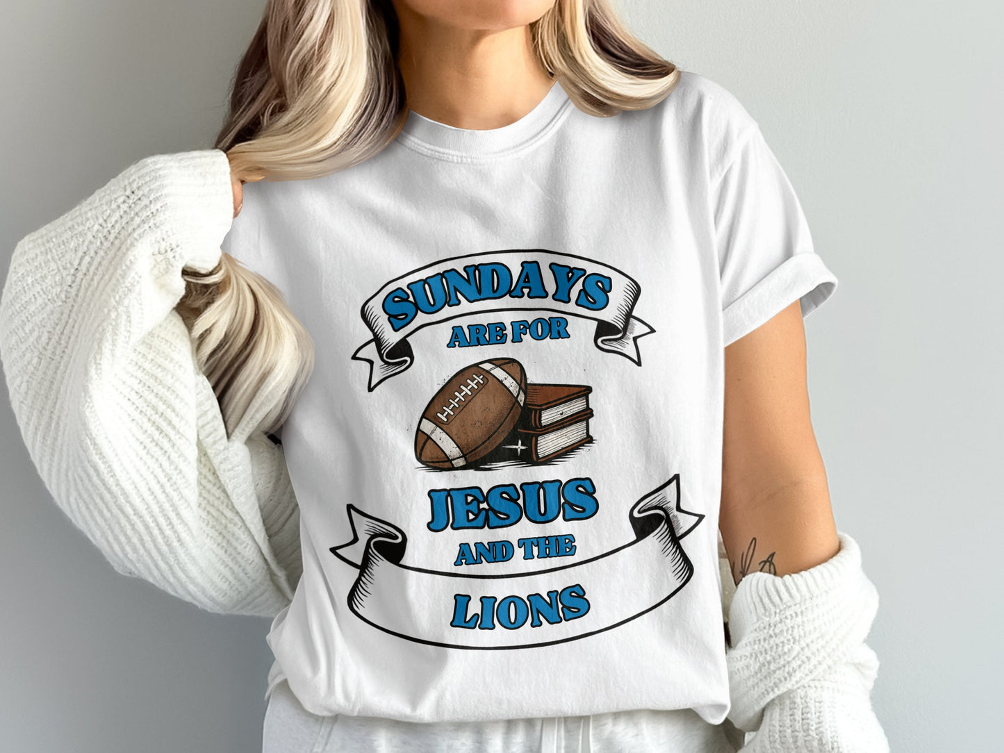 Sundays Are For Jesus And The Lions T-shirt product