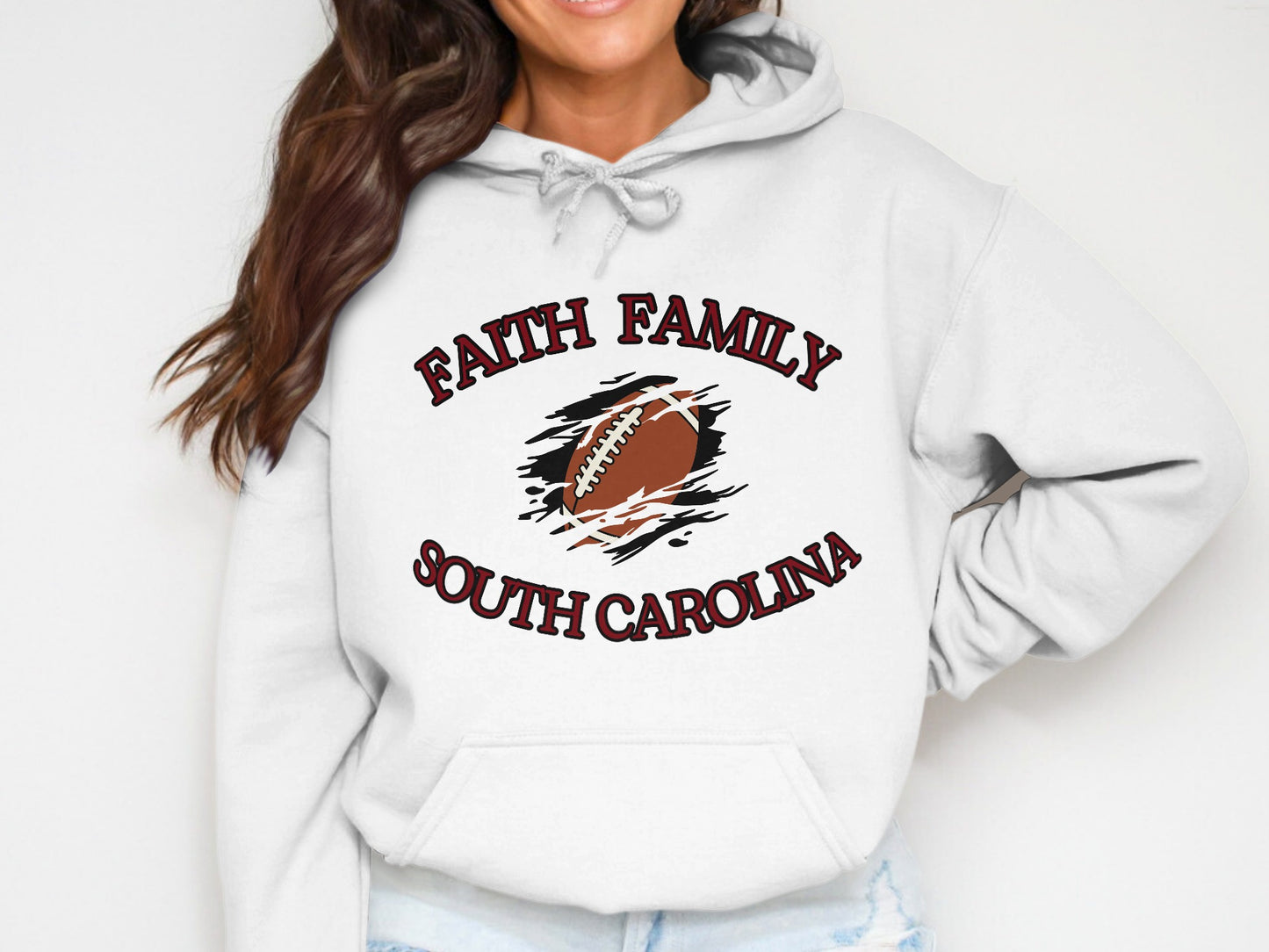 Faith Family South Carolina Football Hoodie product