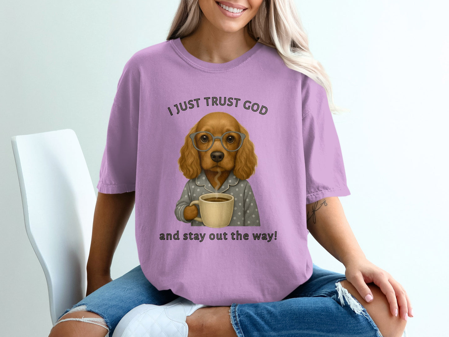 I Just Trust God Stay Out The Way Graphic T-Shirt