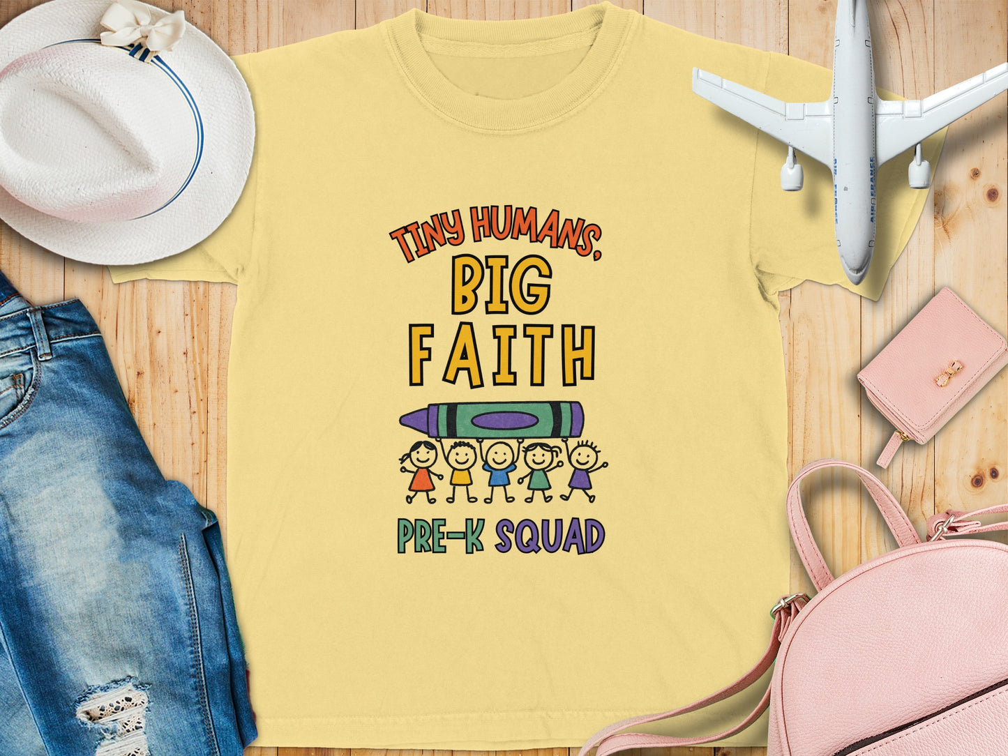 Tiny Humans Big Faith Pre-K Squad T-shirt