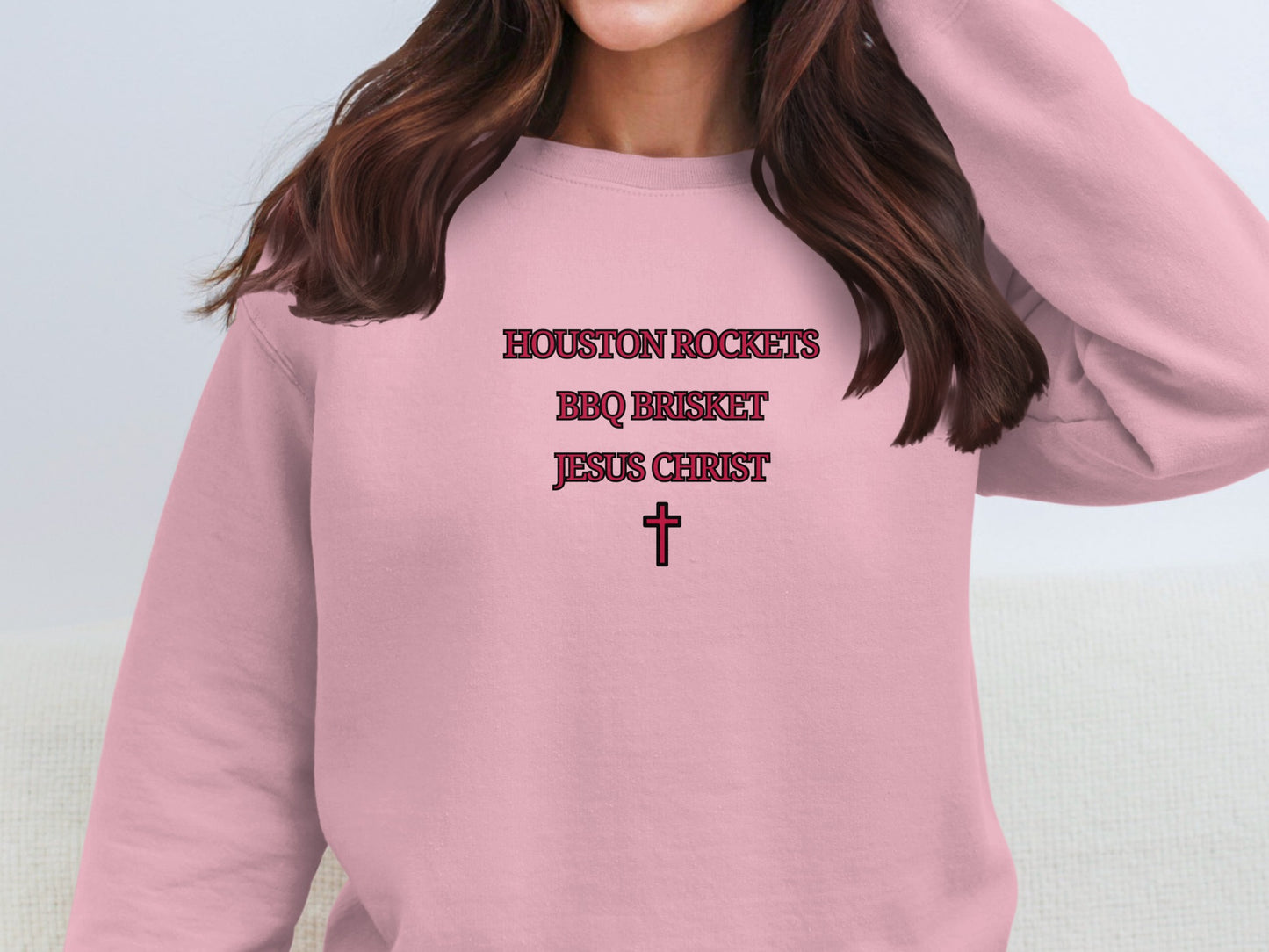 Houston Rockets BBQ Brisket Jesus Christ sweatshirt