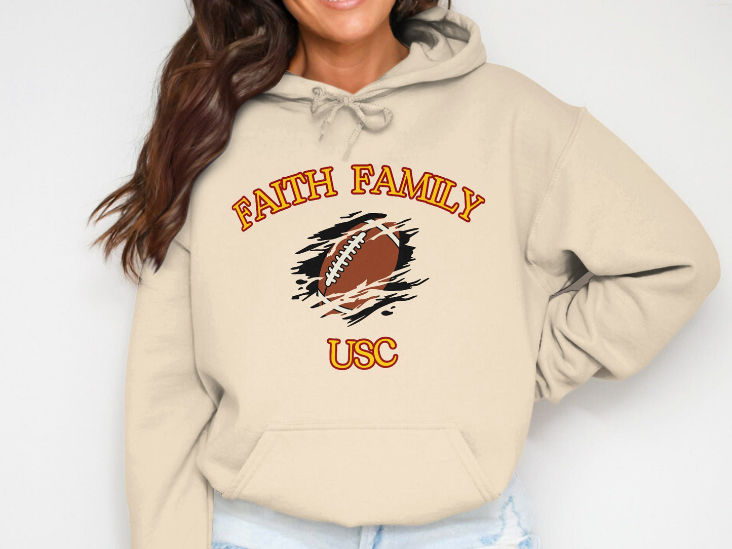 Faith Family USC Football Graphic Hoodie product type
