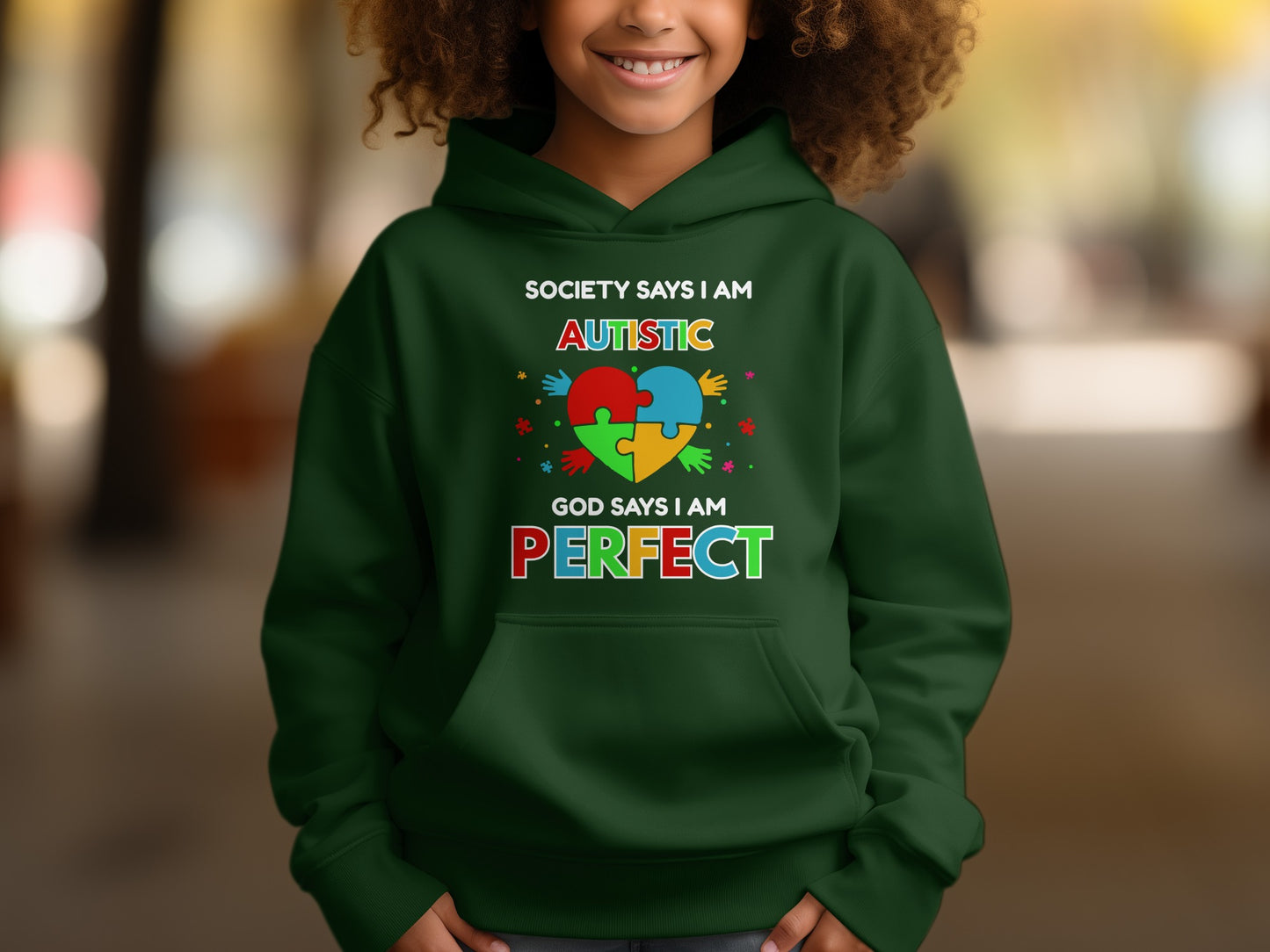 Society Says I Am Autistic God Says I Am Perfect Hoodie