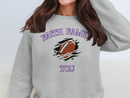 Faith Family TCU Football Graphic Sweatshirt product type
