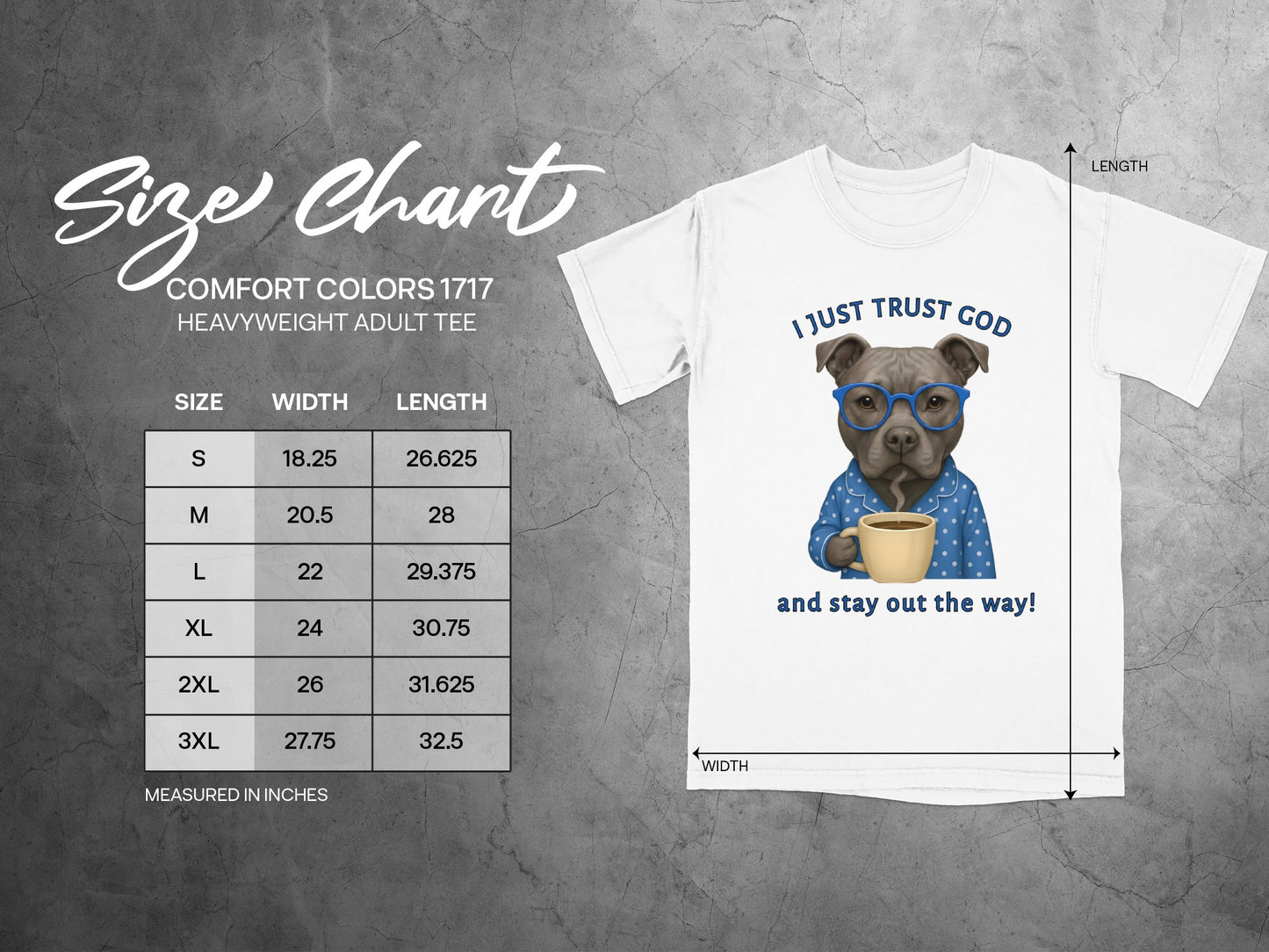 I Just Trust God and Stay Out the Way Adult Tee