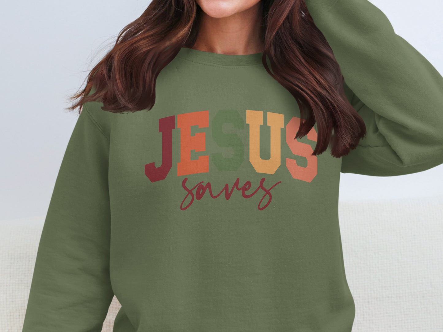 JESUS Saves Inspirational Graphic Apparel
