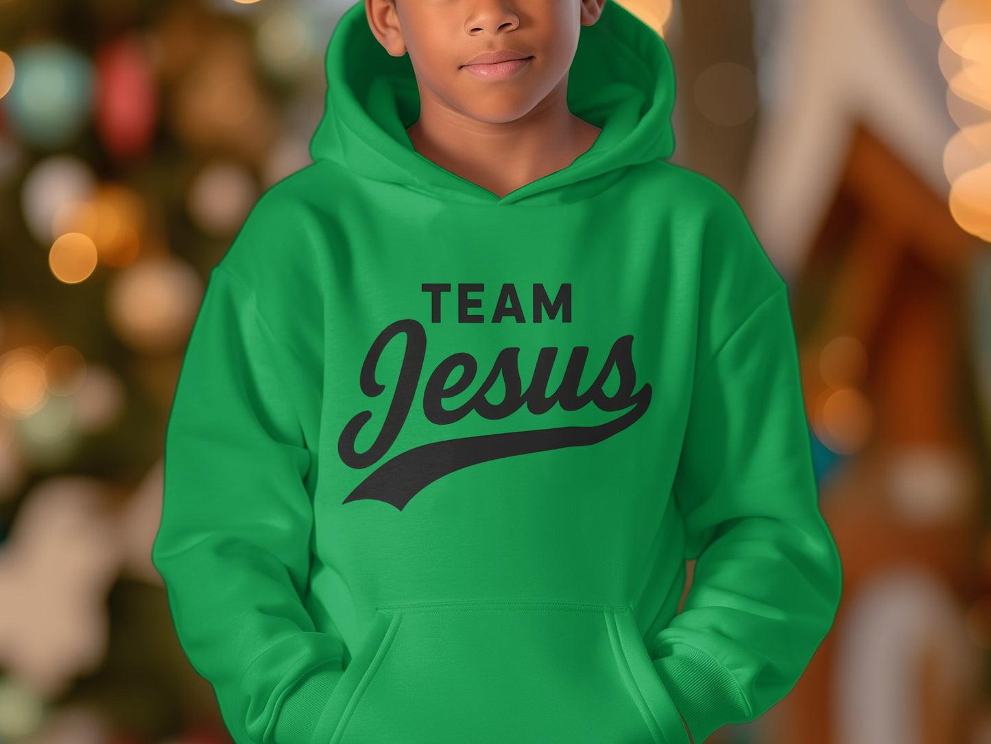 Team Jesus Hoodie for Youth Sports Enthusiasts