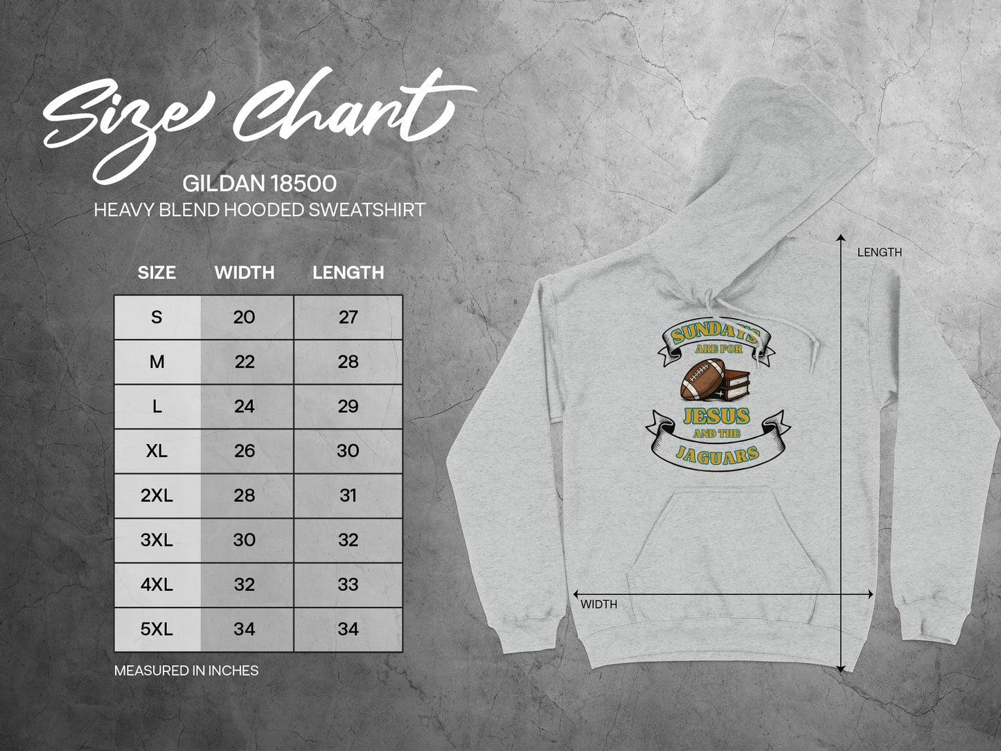 SUNDAY AND MY JESUS AND JAGUARS HOODED SWEATSHIRT product type