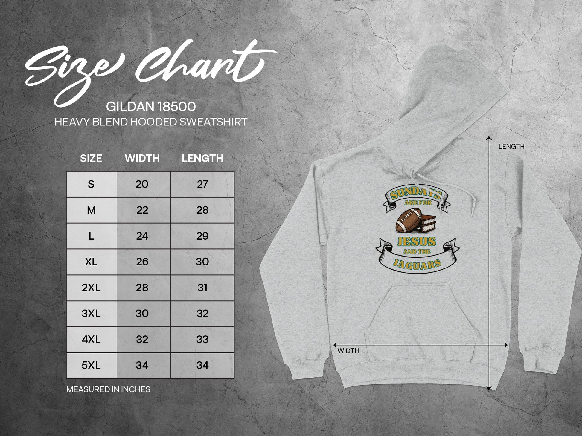 SUNDAY AND MY JESUS AND JAGUARS HOODED SWEATSHIRT product type