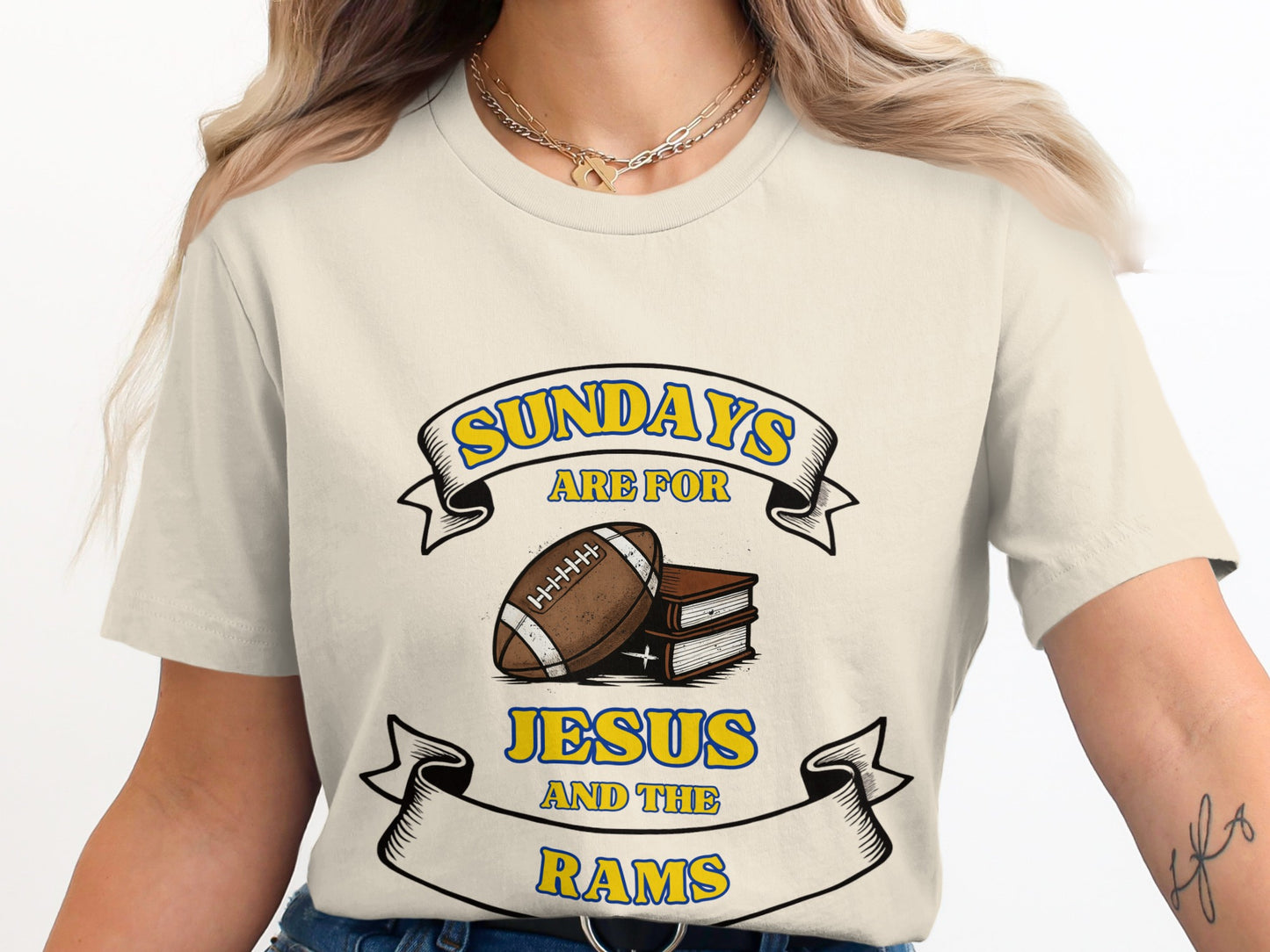 Sundays Are For Jesus And The Rams T-Shirt product