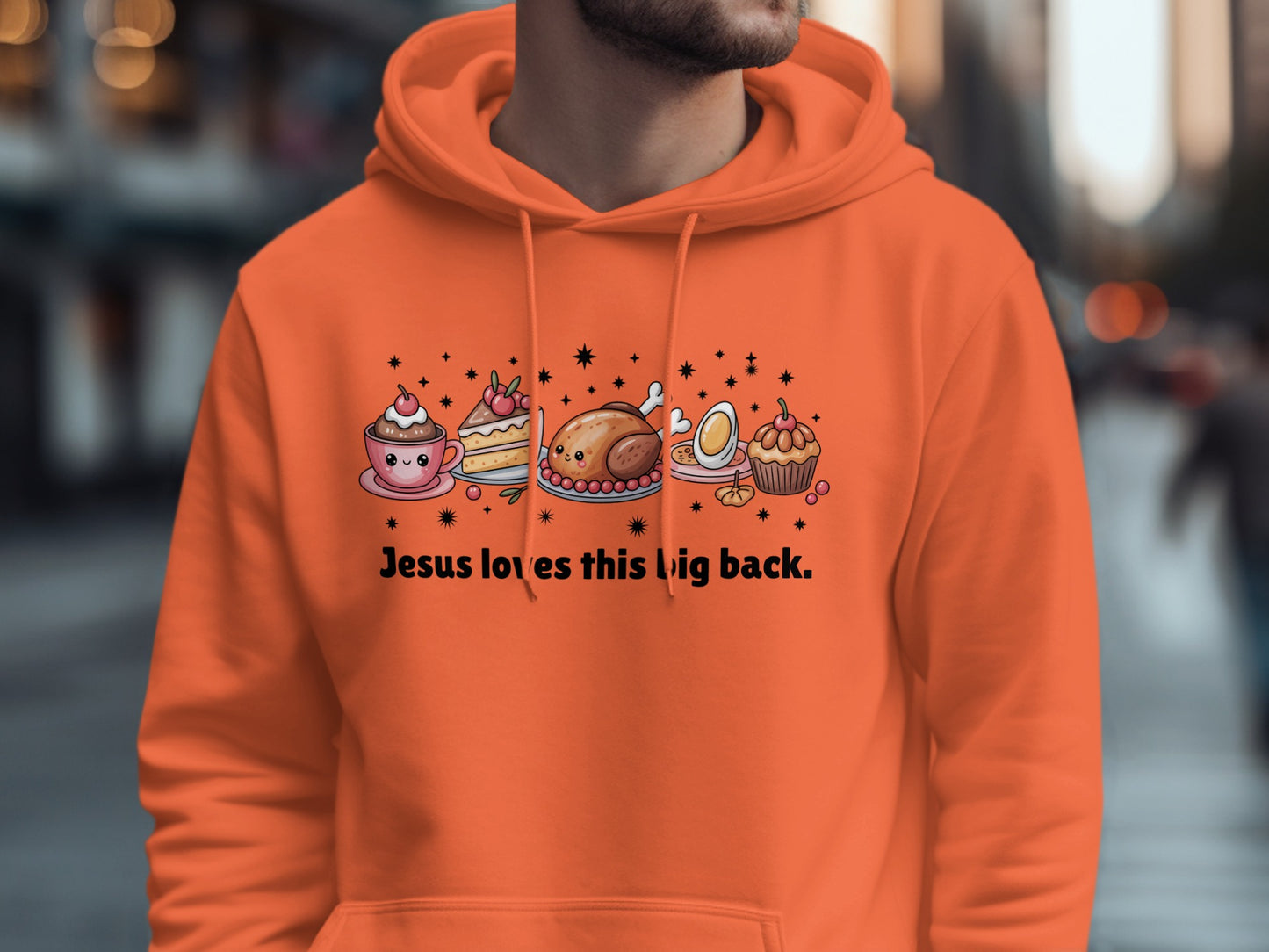 Jesus loves this big back hoodie