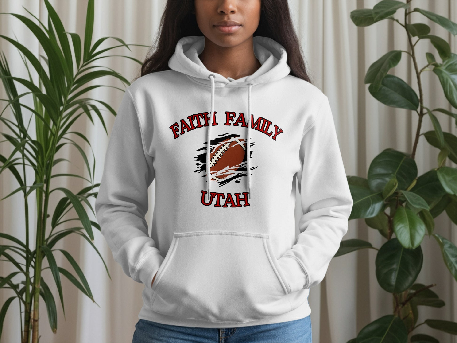 Faith Family Utah Football Graphic Hoodie product