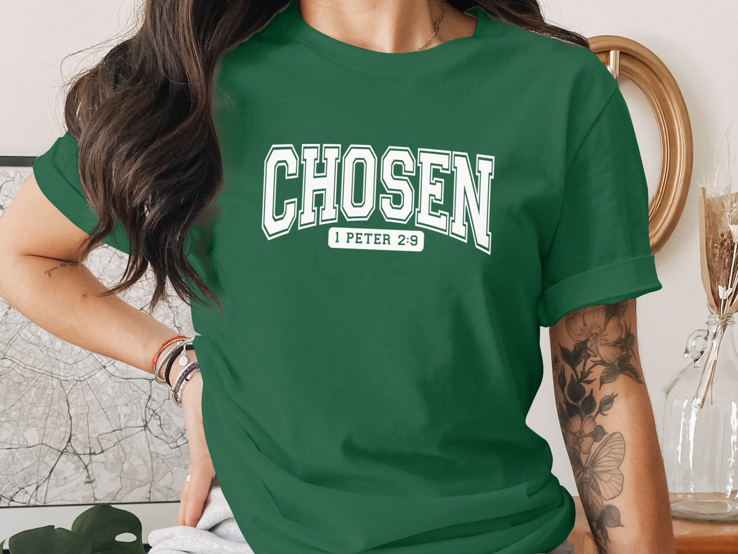 Chosen 1 Peter 2 9 Inspirational Graphic Tee