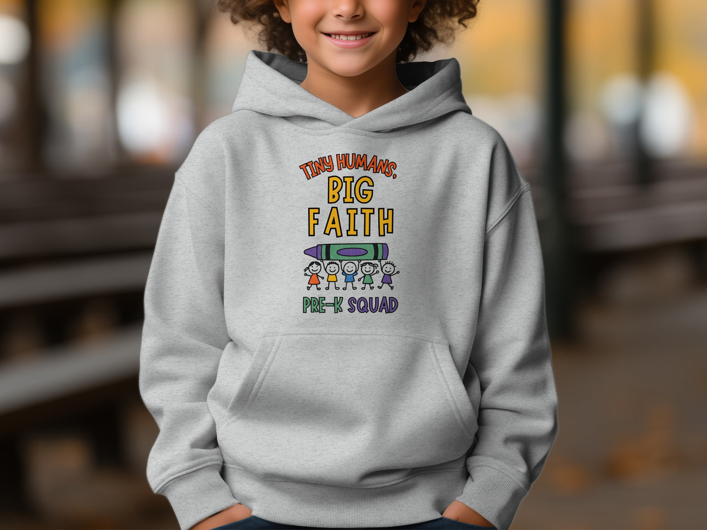 Tiny Humans Big Faith Pre-K Squad Hoodie
