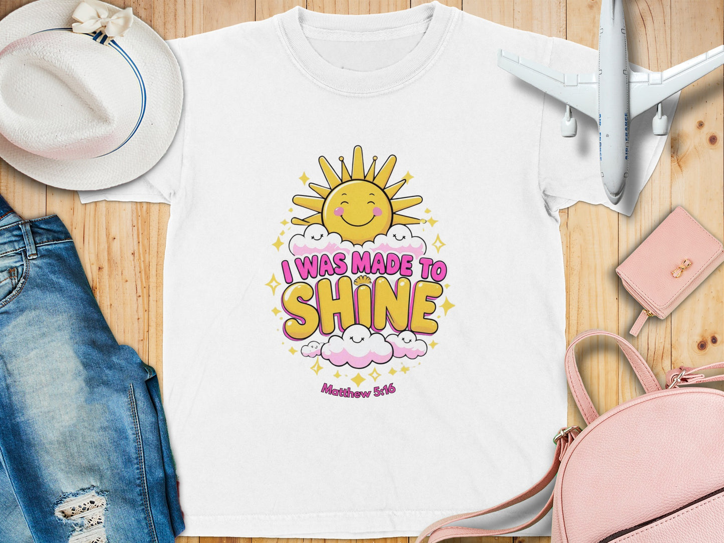 I Was Made to Shine Matthew 5:16 Inspirational Shirt