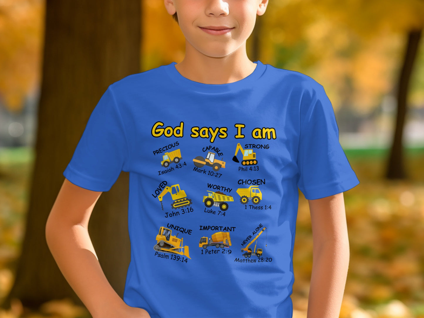 God Says I Am Boys Uplifting Graphic T-shirt