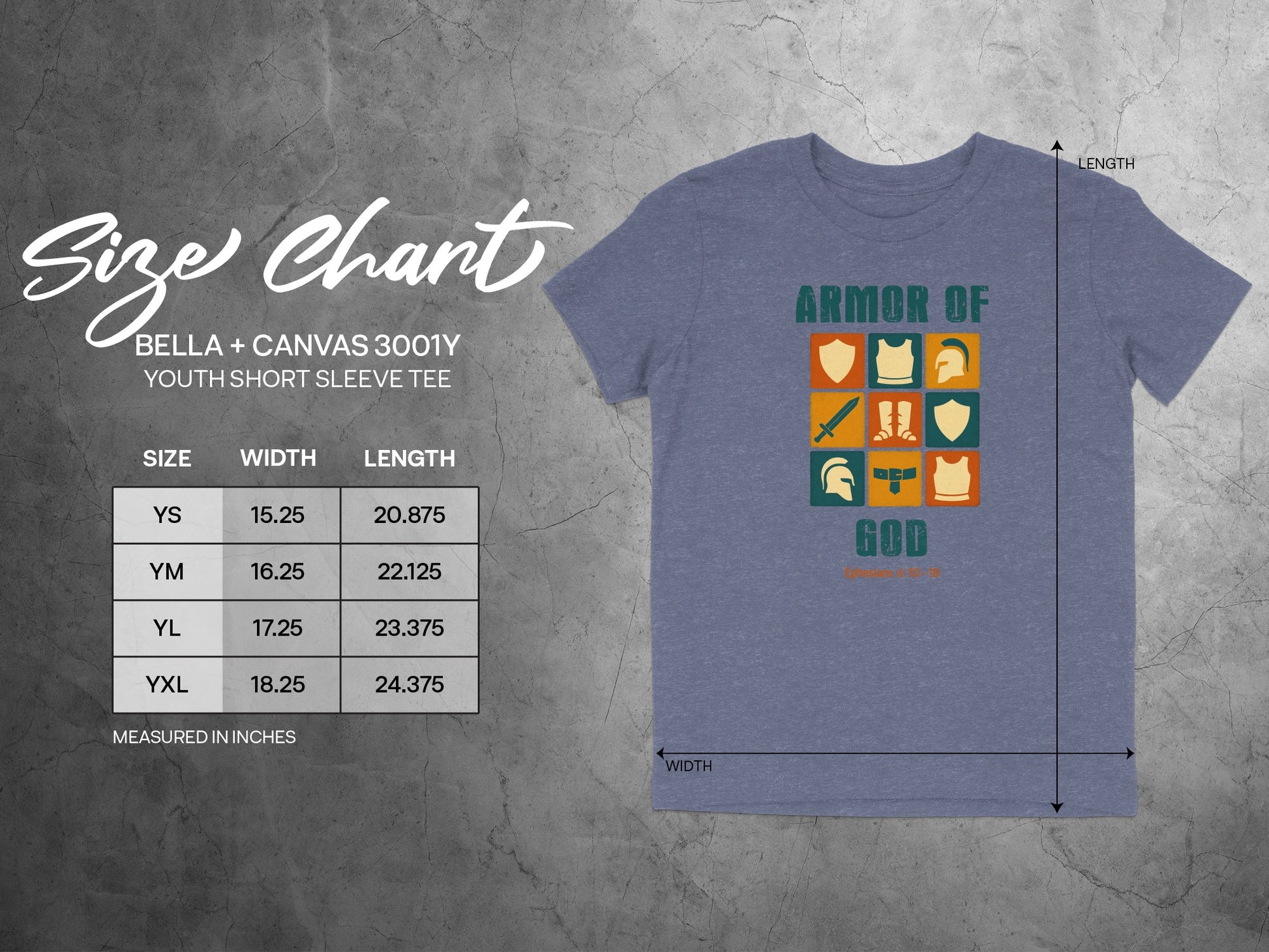 Armor of God Youth Short Sleeve Tee