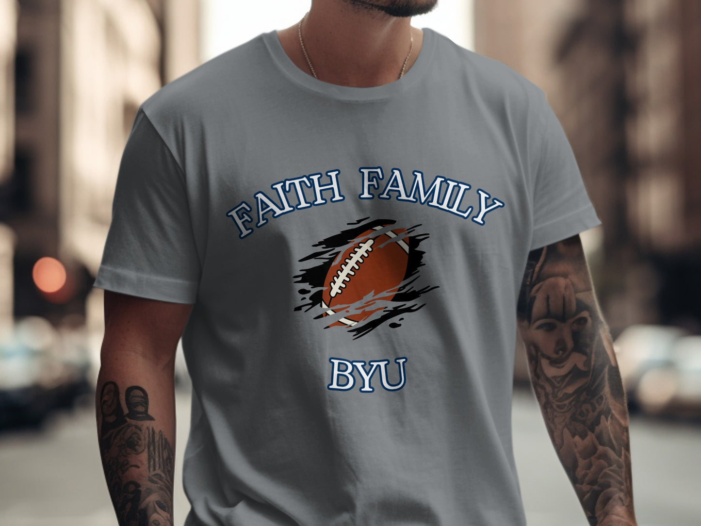 Faith Family Football BYU Graphic T-shirt