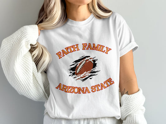 Faith Family Arizona State Graphic Shirt