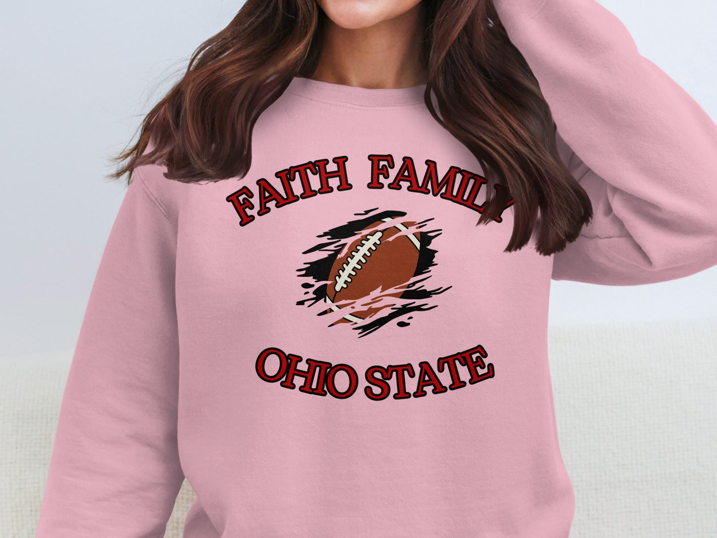 Faith Family Ohio State Football Sweatshirt Product Type