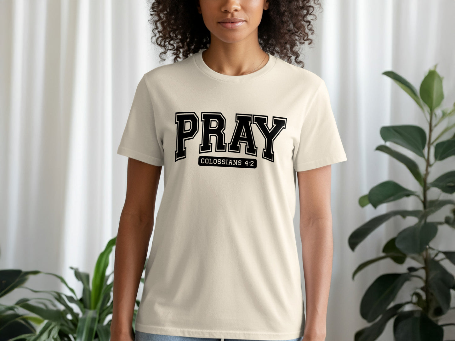 Pray Colossians 4:2 Graphic Tee Product