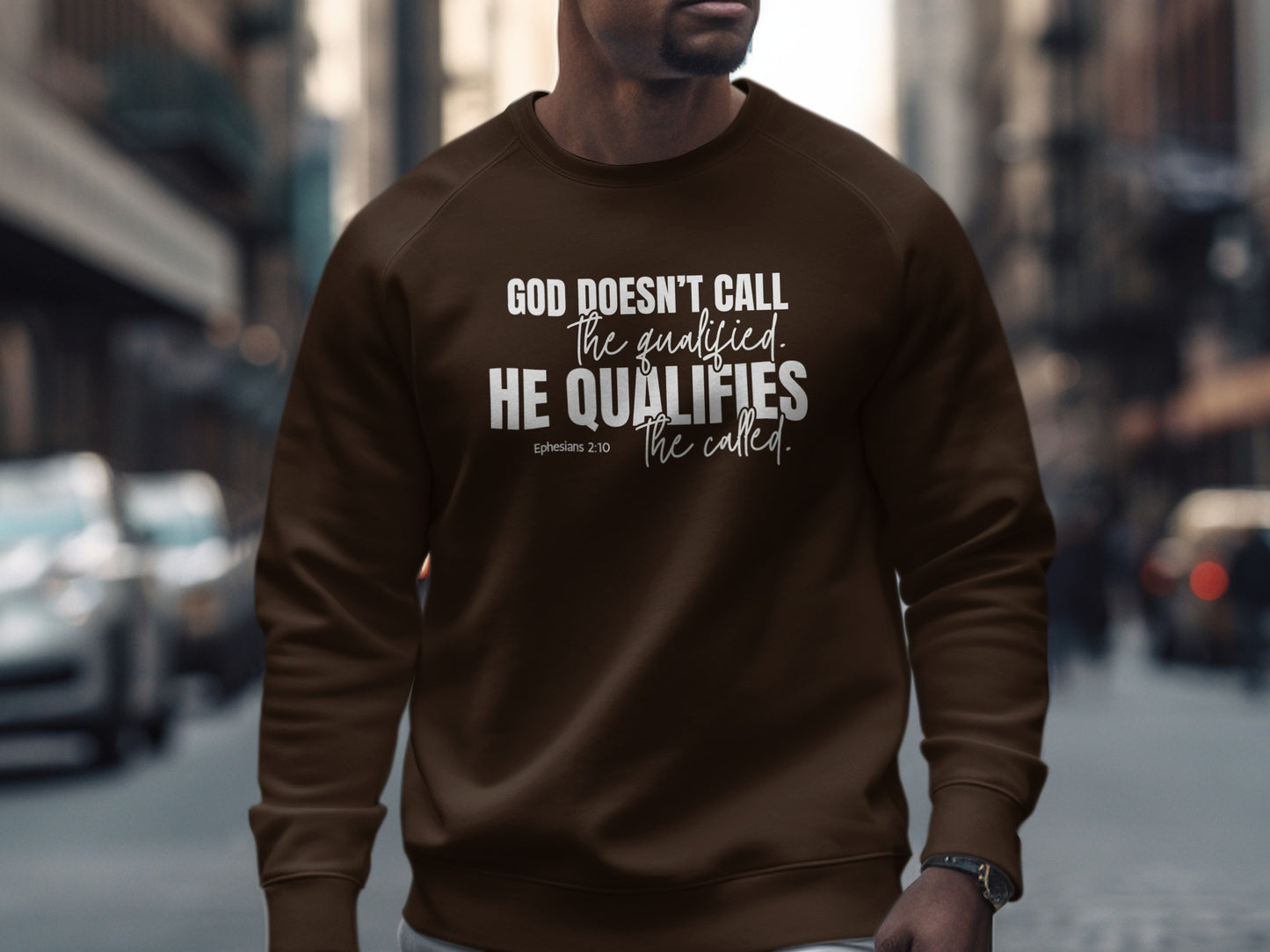 God Doesn't Call The Qualified He Qualifies Sweatshirt Product
