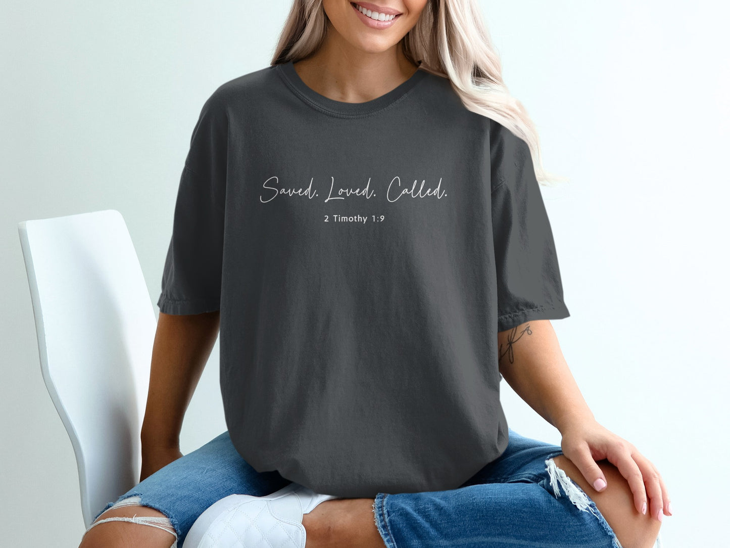 Saved Loved Called 2 Timothy 1:9 Shirt product type