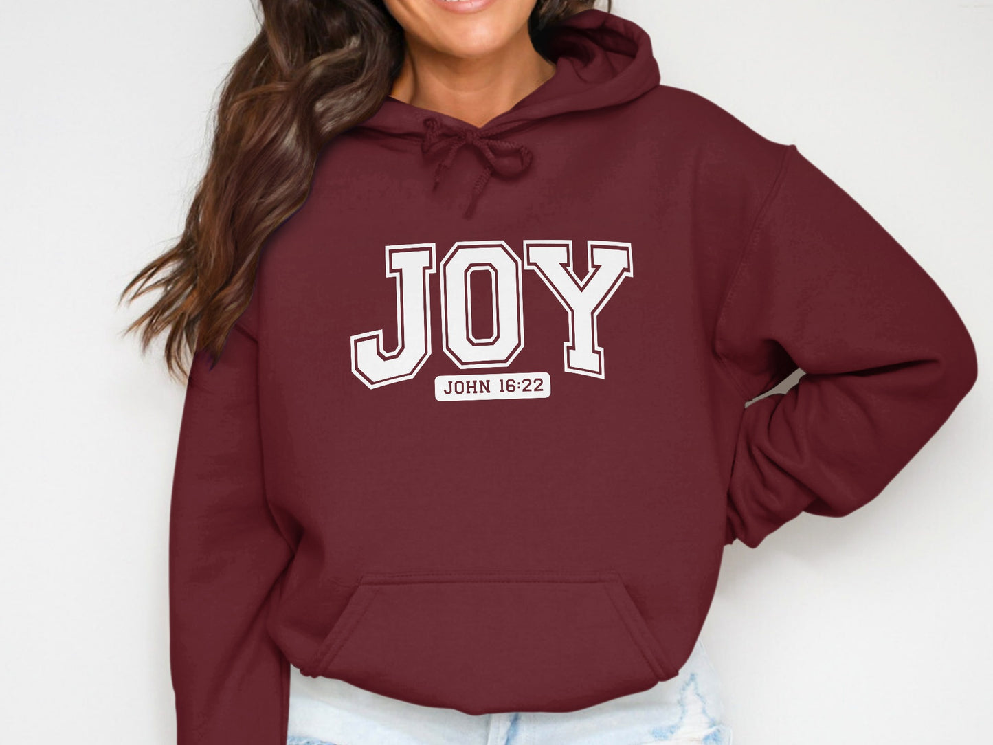 Joy John 16:22 Hoodie Inspirational Sweatshirt Product