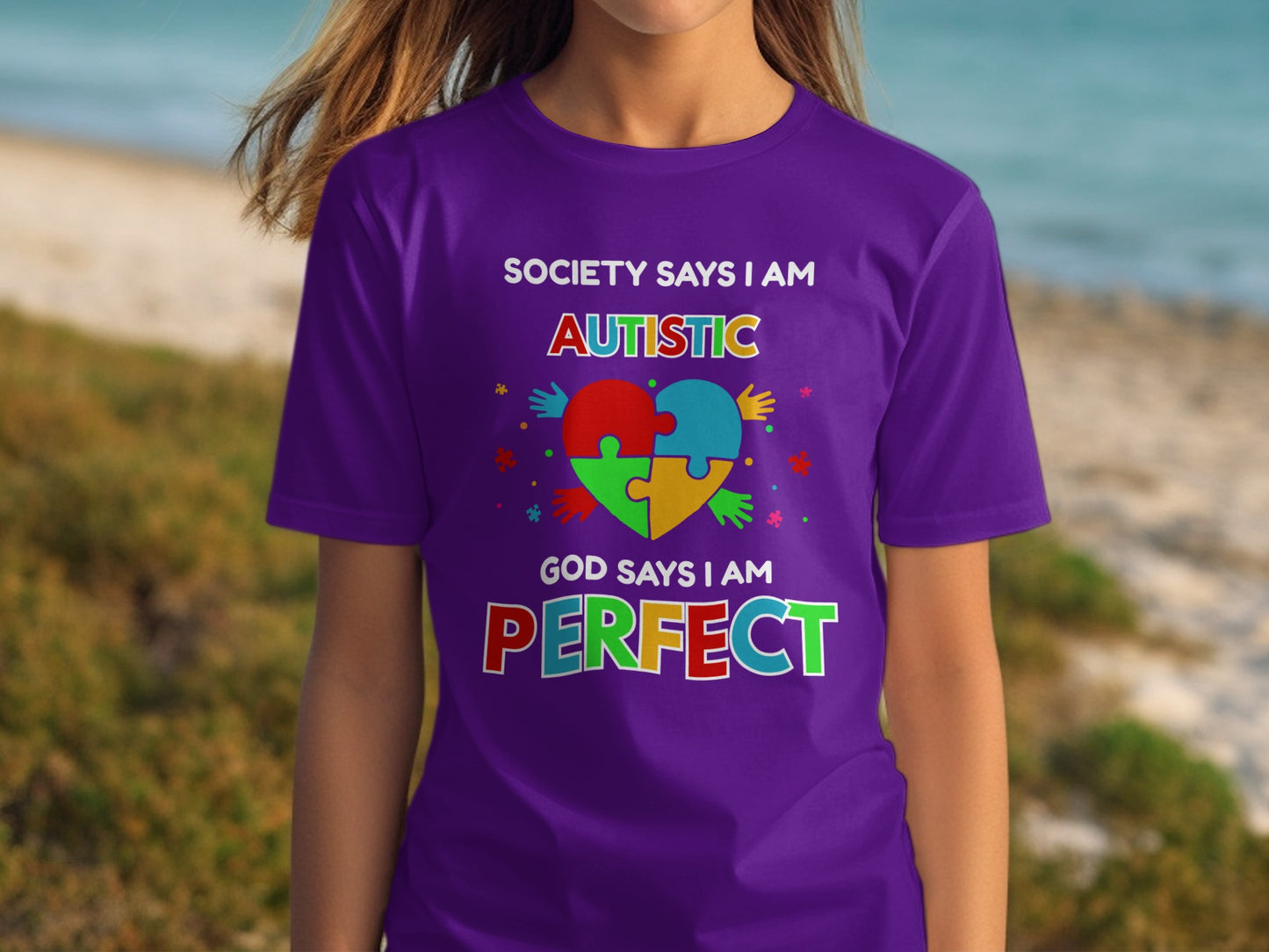 Society Says I Am Autistic God Says I Am Perfect Shirt