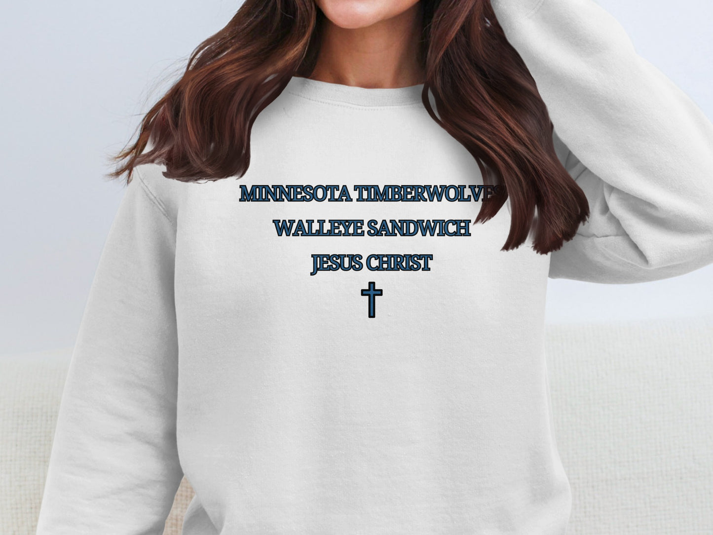 Minnesota Timberwolves Walleye Sandwich Jesus Christ top