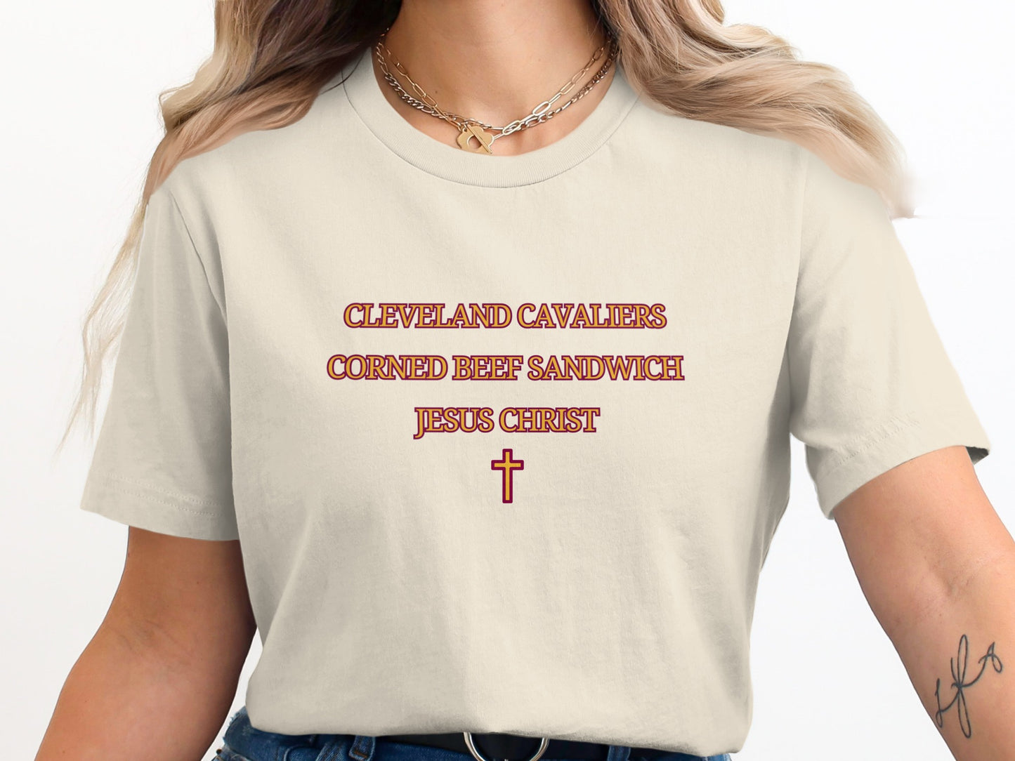 Cleveland Cavaliers Corned Beef Sandwich Jesus Christ Shirt