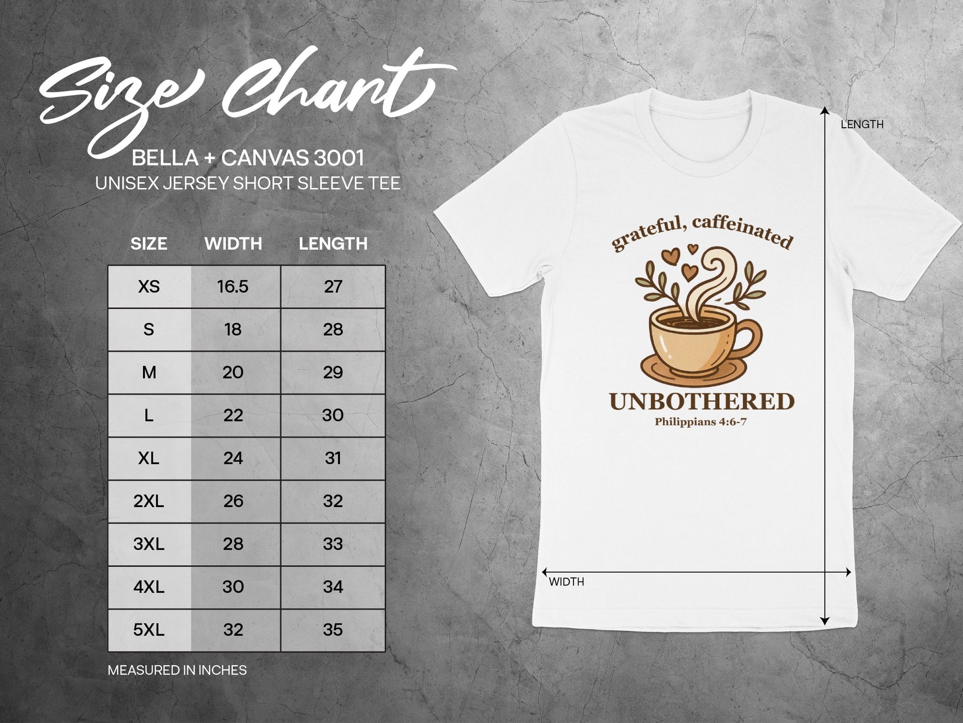 Grateful Caffeinated Unbothered Unisex Jersey Short Sleeve Tee product