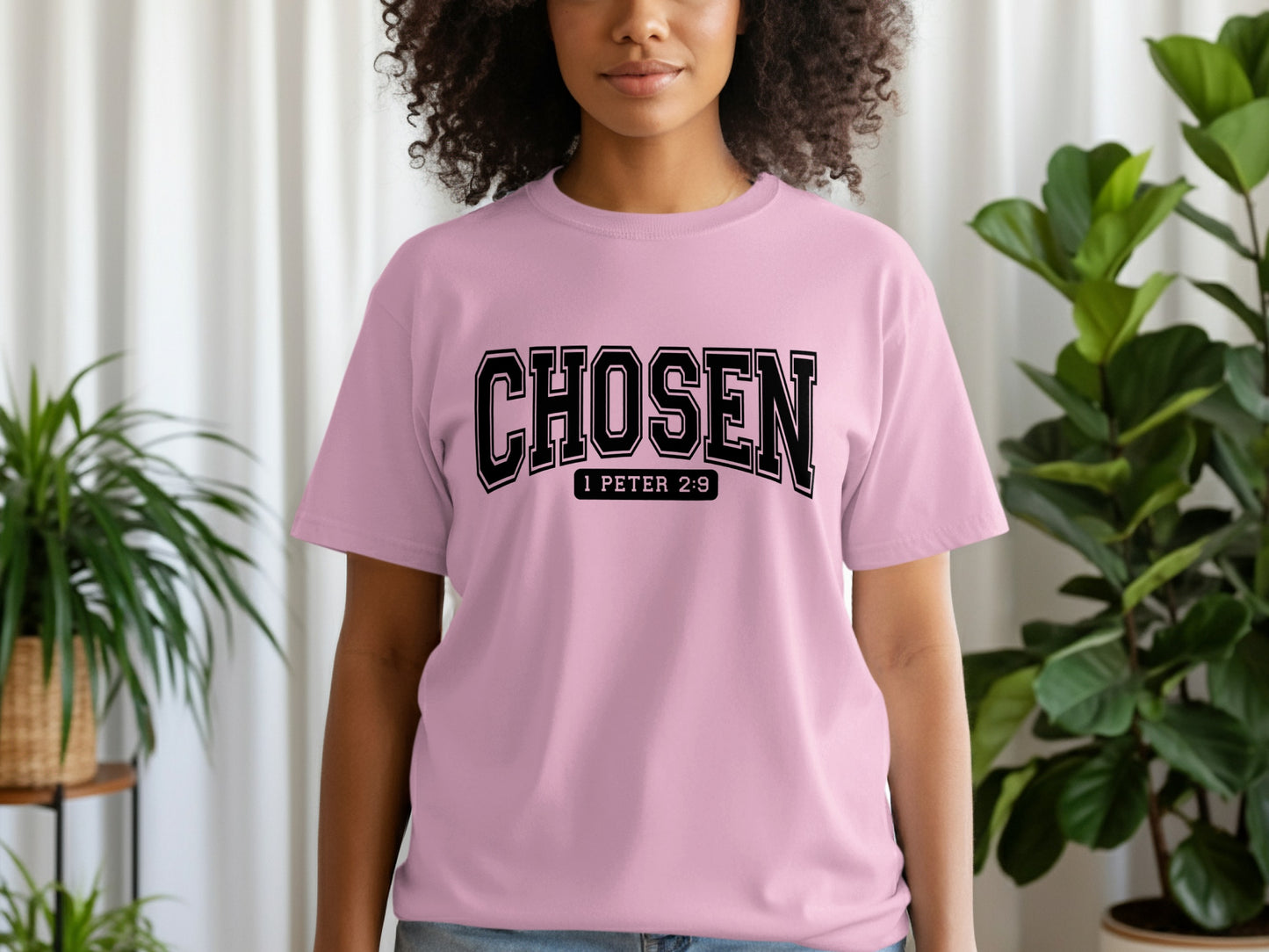Chosen 1 Peter 2:9 Graphic Tee Shirt Statement Apparel