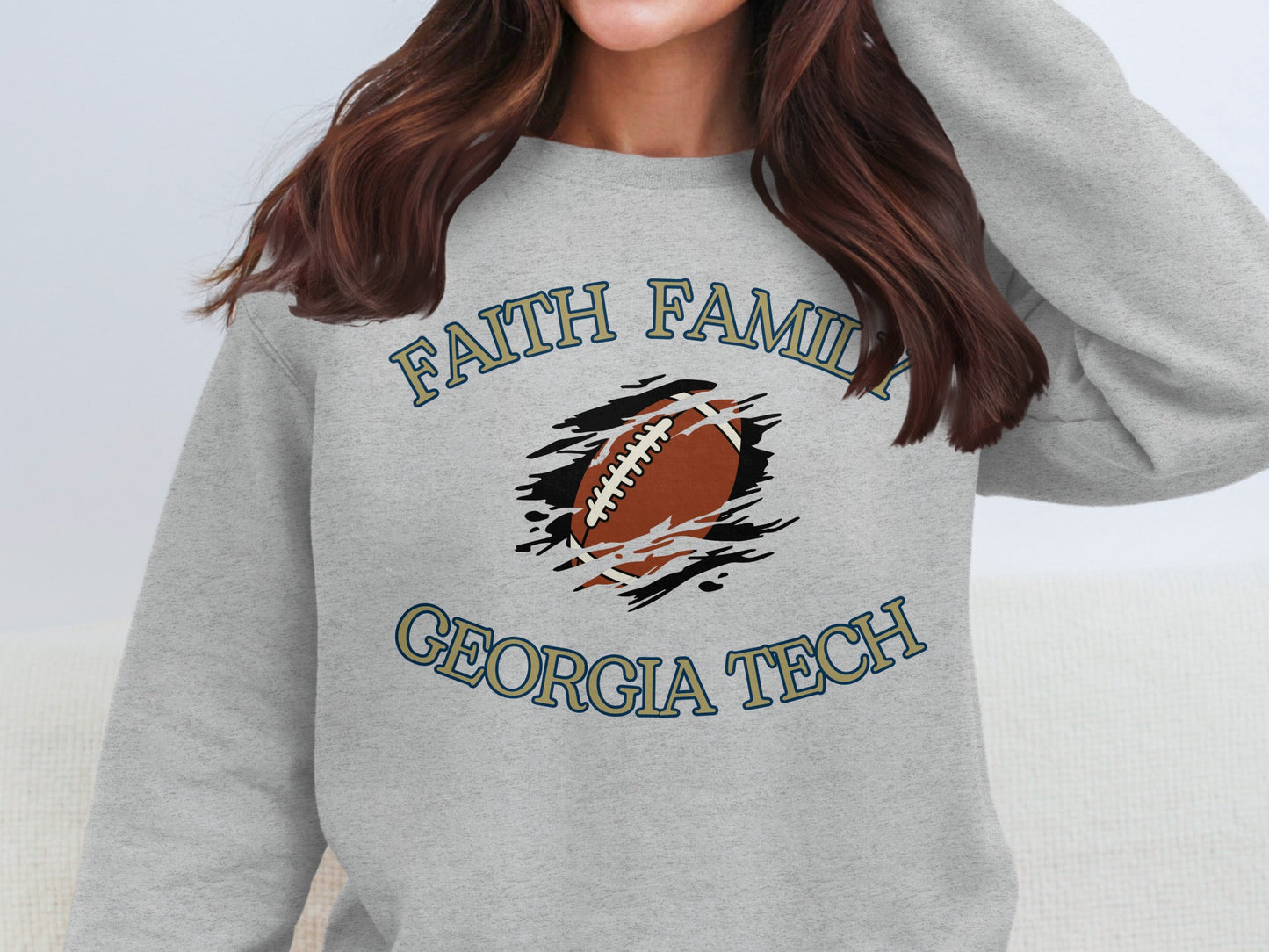 Faith Family Georgia Tech Printed Sweatshirt product