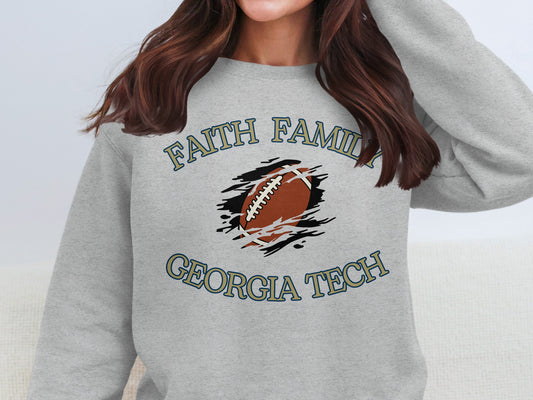 Faith Family Georgia Tech Printed Sweatshirt product