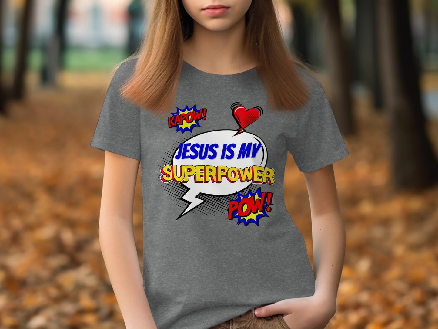 Jesus Is My Superpower Graphic Tee Product
