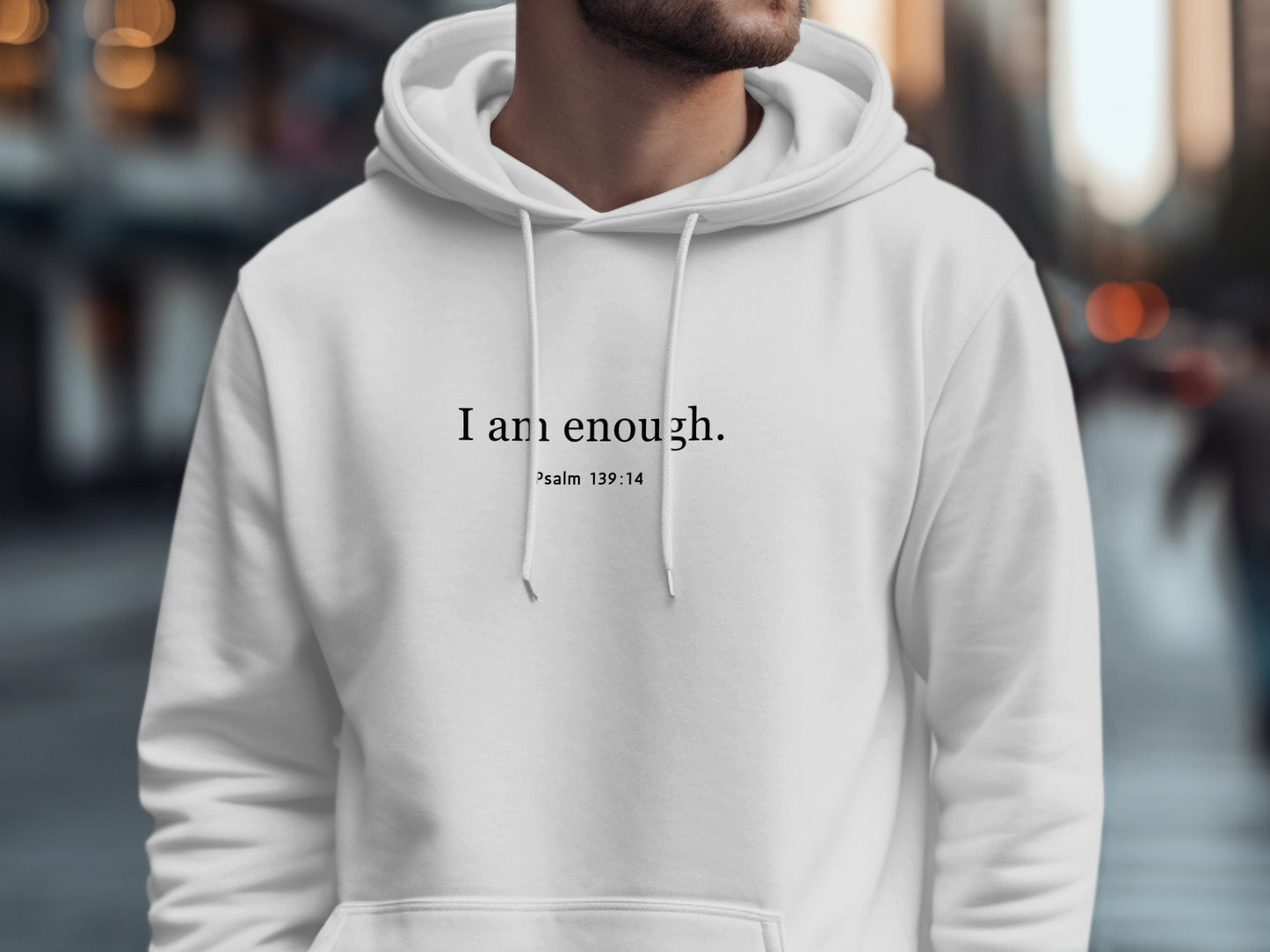 Inspirational I Am Enough Psalm 139:14 Hoodie product