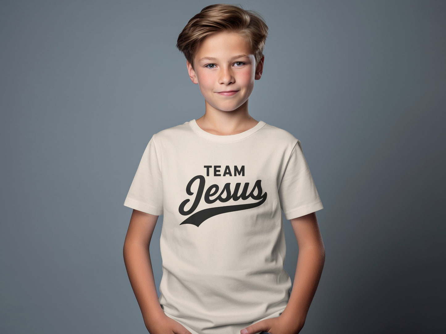 Team Jesus Graphic Tee for Youth Casual Clothing