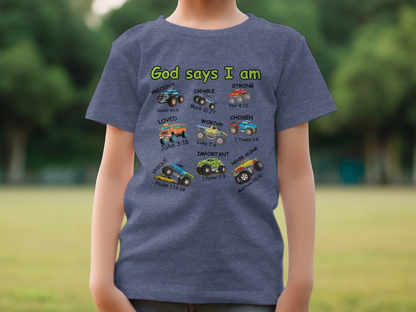 God Says I Am Inspirational Kids T-Shirt Product