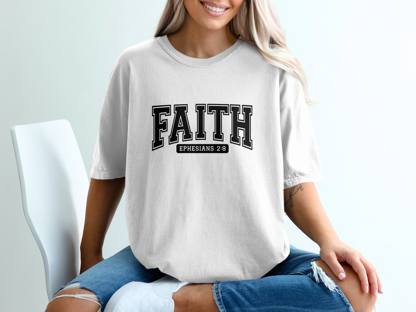 Faith Ephesians 2:8 Graphic Design Shirt Product