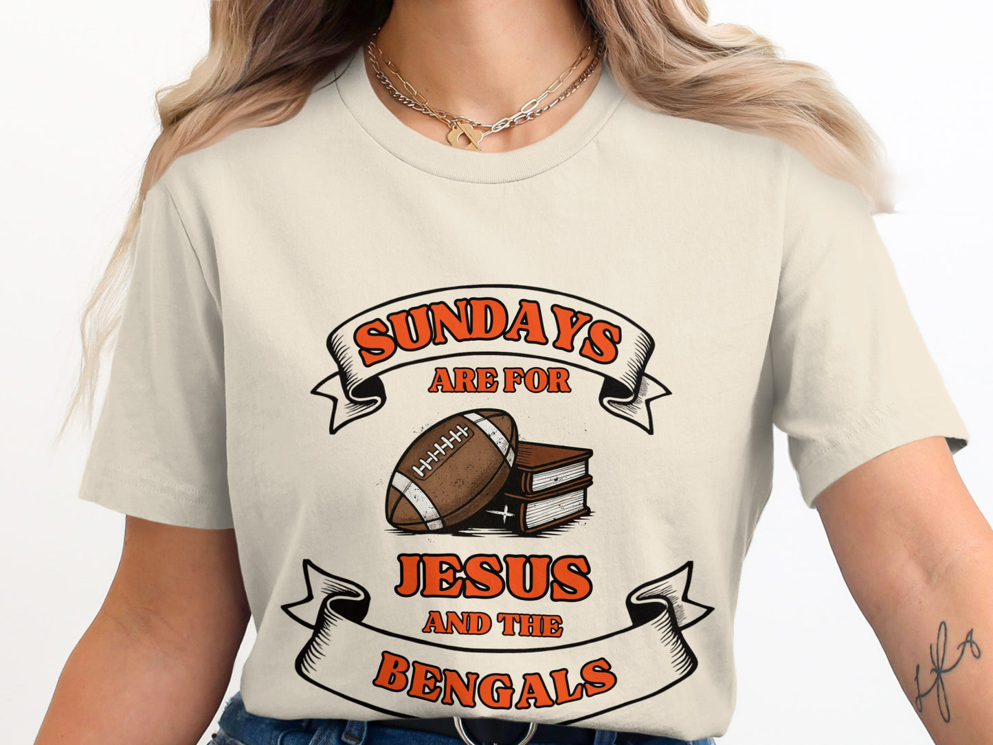 Sundays Are For Jesus And The Bengals T-shirt