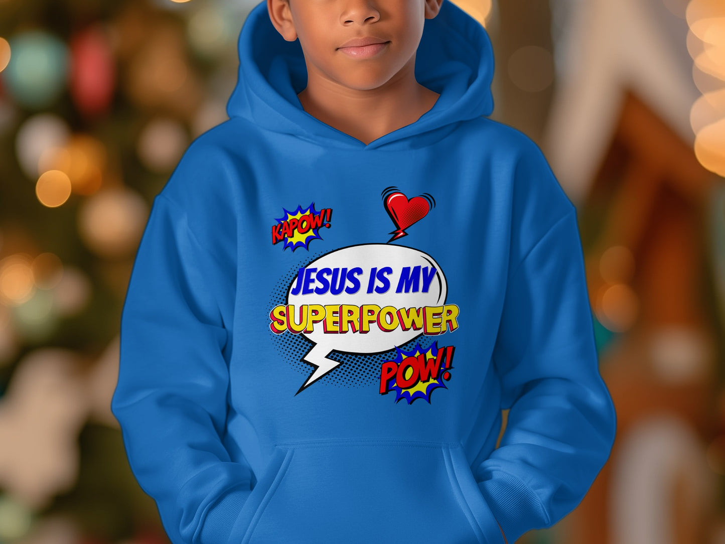 Jesus is My Superpower Kapow Pow Hoodie