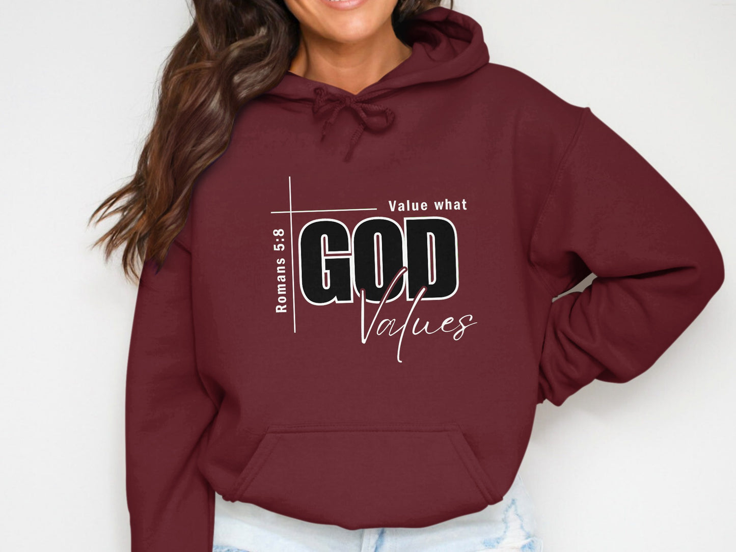 Value What GOD Values Romans 5:8 Hoodie product type