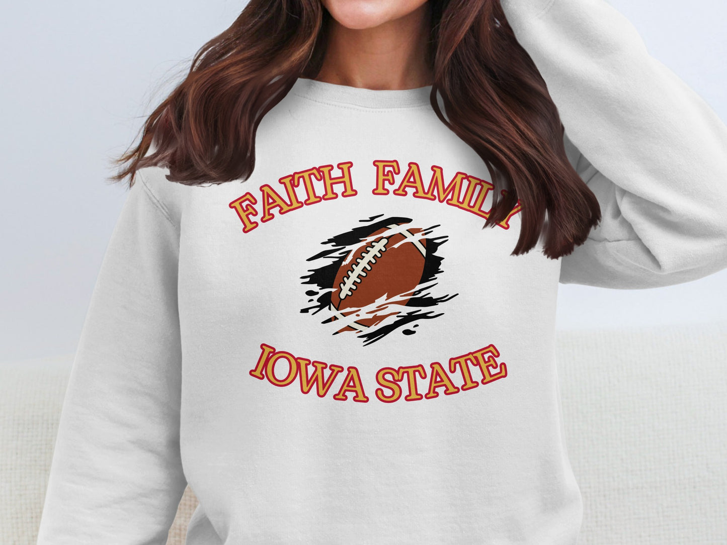 Faith Family Iowa State Graphic Sweatshirt product