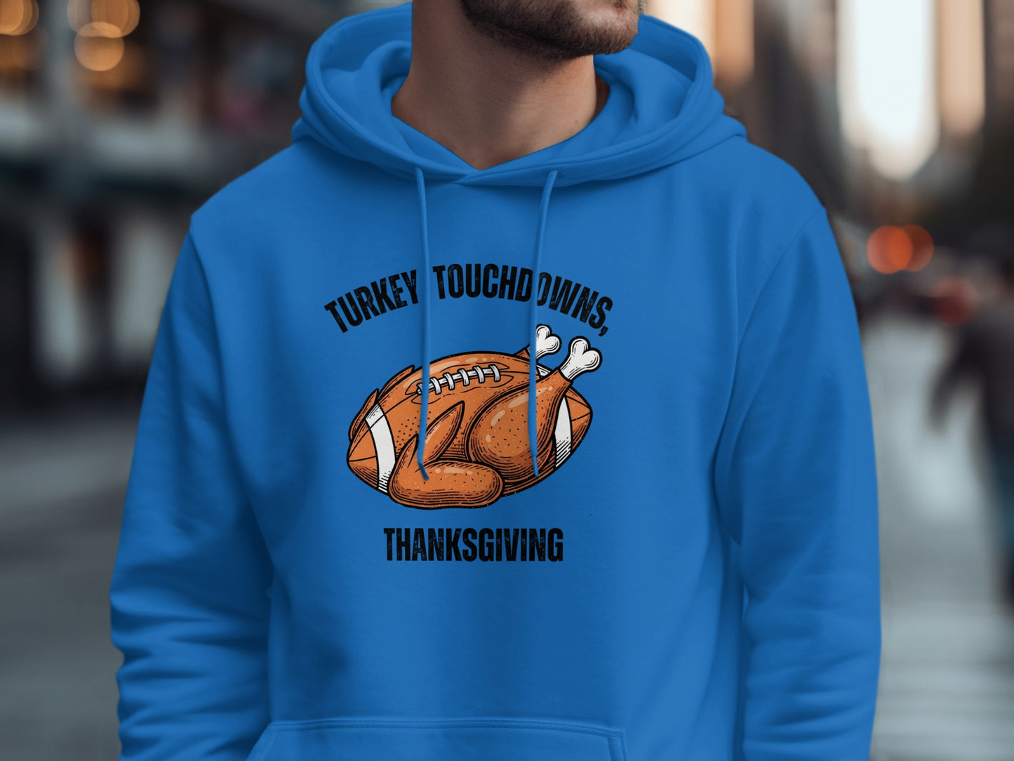 Turkey Touchdowns Thanksgiving Hoodie