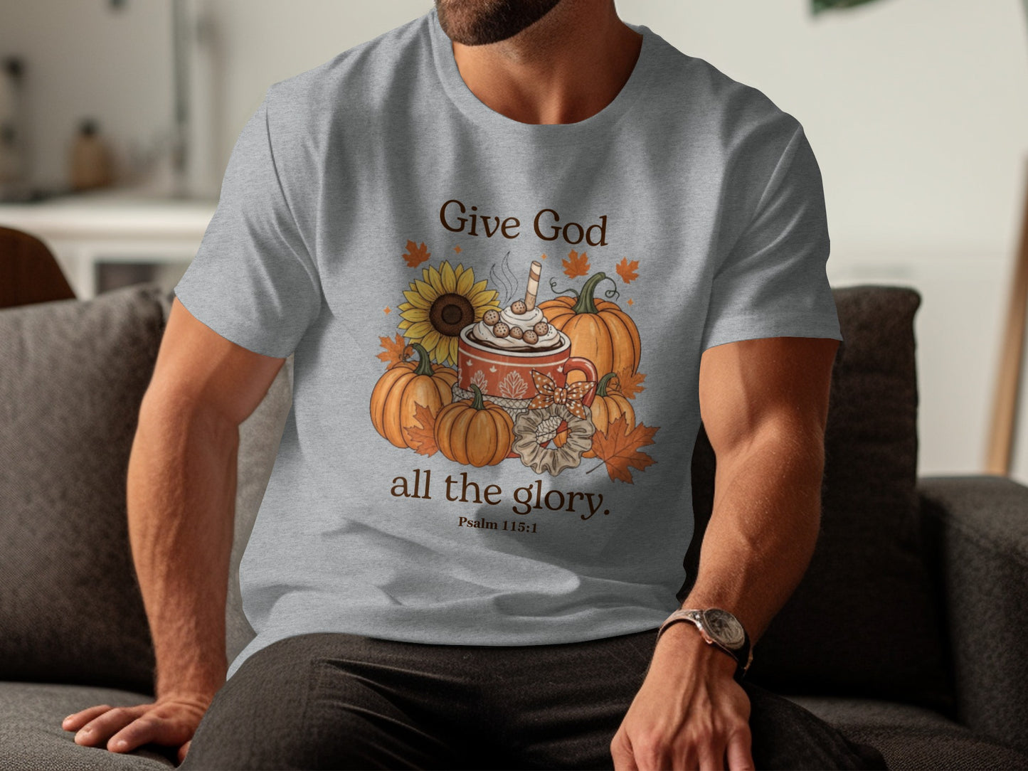 Give God All The Glory Psalm 115:1 Graphic Tee