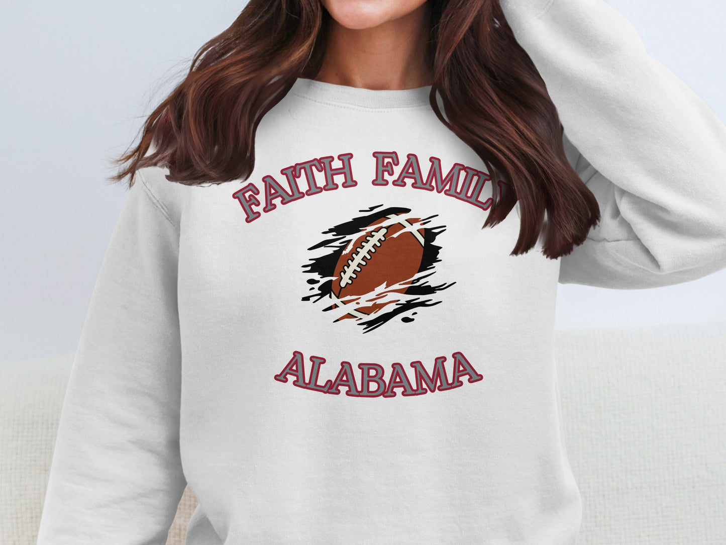 Faith Family Alabama Football Fan Gift Sweatshirt Product